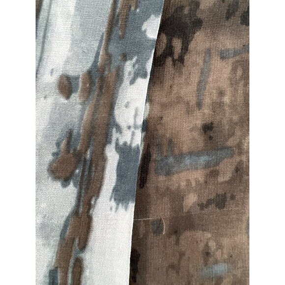 Cabi Womens Size L Tunic Top Sleeveless Sheer Earthy Colors in an Abstract Print - Picture 12 of 13